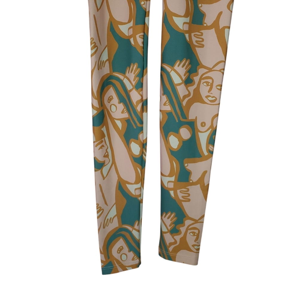 Dazey La Ani Print Figures Sports Leggings View 4